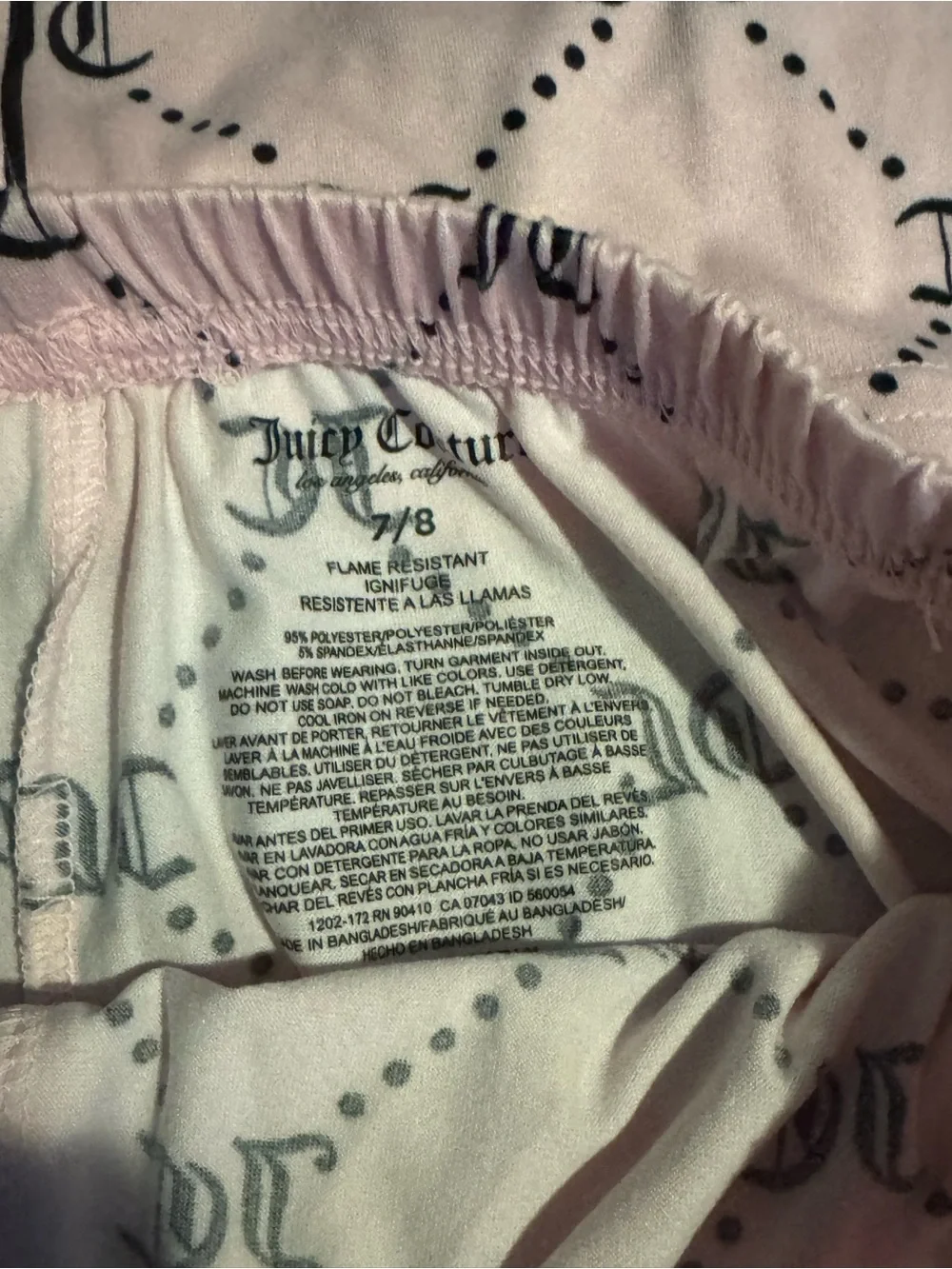 Juicy Couture soft pink
